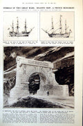 Old Print Voices For Against Irish Treaty Portraits Nelson'S Victory 1921 20th