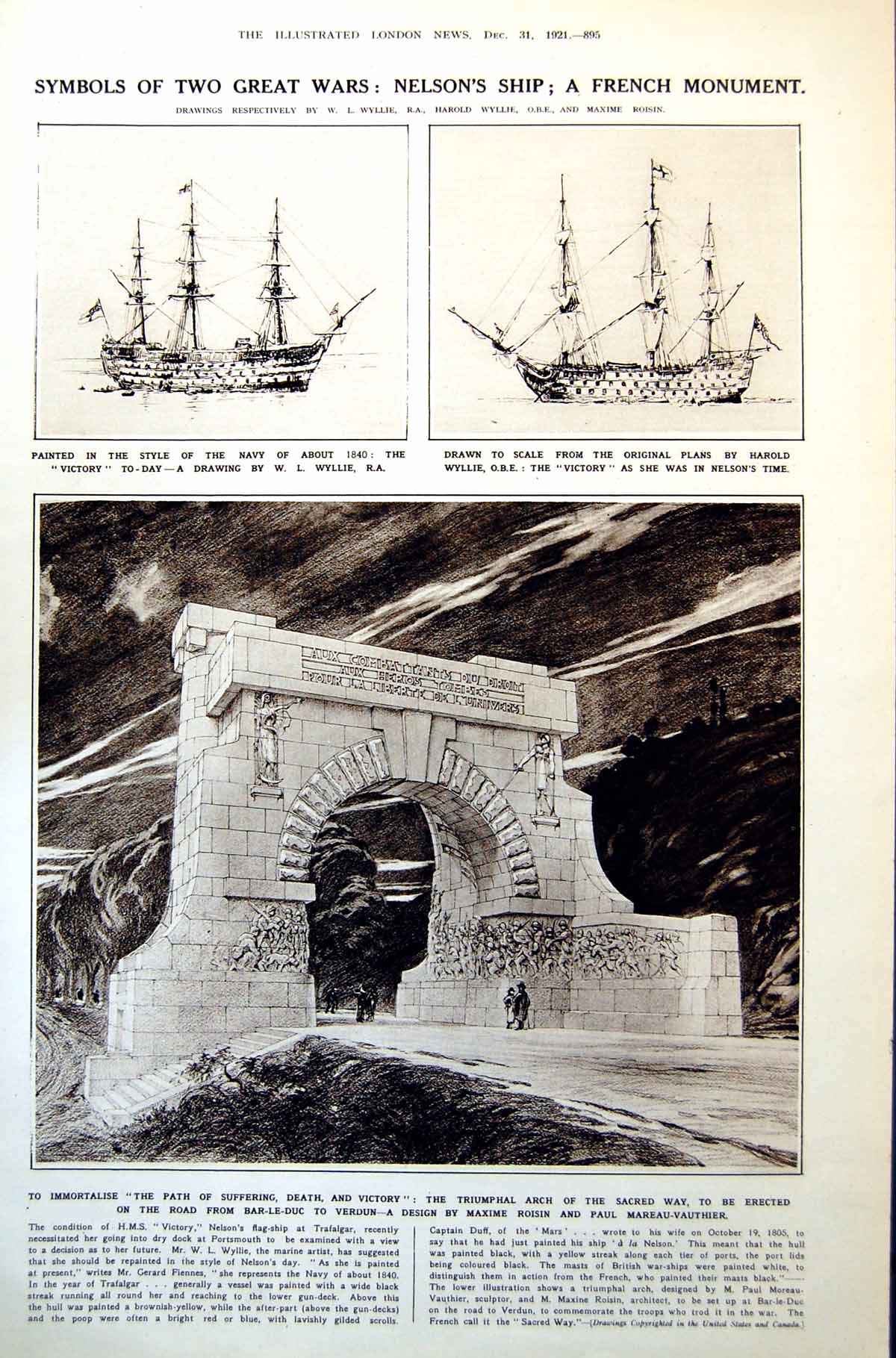 Old Print Voices For Against Irish Treaty Portraits Nelson'S Victory 1921 20th
