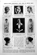 Old Vintage Print Princess Mary'S Bridesmaids Americans White House 1922 20th