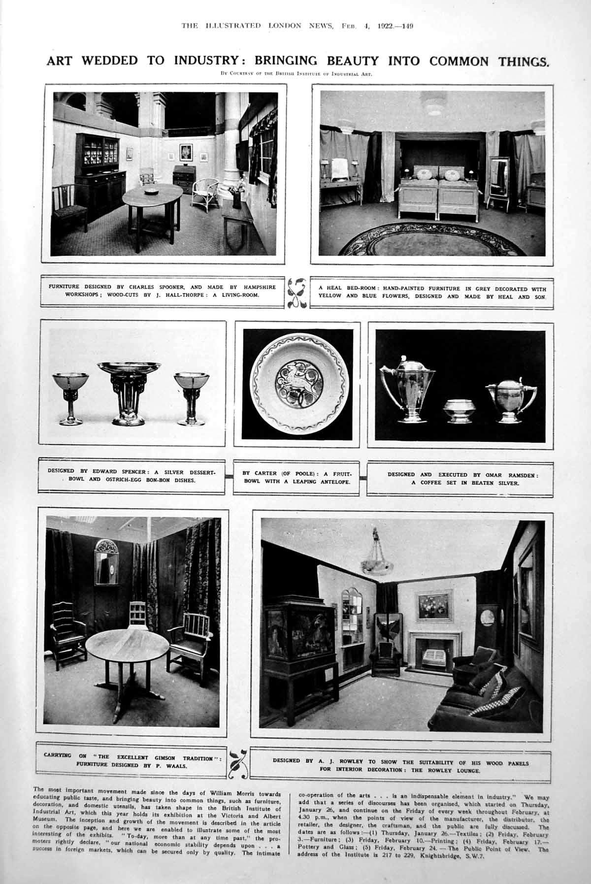 Antique Print Art And Industry Modern Design Pianists Conductor Opera 1922 20th