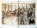 Old Print Damaged Riviera Tennis Dancing India Unrest Trap Elephants 1922 20th