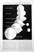 Antique Old Print Earth Moon Evolving Theory Native Musicians Lundaland 1922