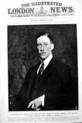 Old Vintage Print Vicount Lascelles Portrait Wedding Cover Facsimile 1922 20th