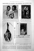 Original Old Vintage Print Masters Drawings SIrish Regiments Disbanded 1922