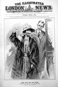 Antique Old Print Princess Mary In Going Away Dress King State Carriage 1922