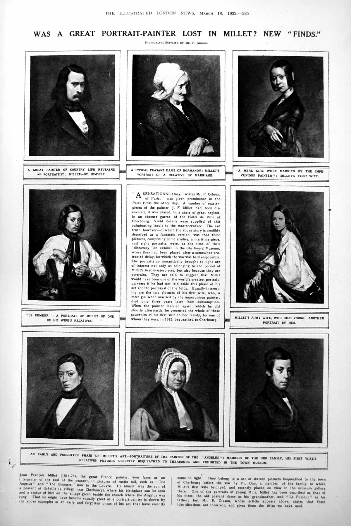 Old Millet Portraits Theatre Loyalties Shall We Join The Ladies 1922 20th