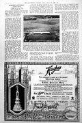 Antique Old Print New Army Sports Ground Aldershot From Air Grand Stand 1922