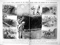 Old Vintage Print Damaged Grand National Fences Aintree Course Falls 1922 20th