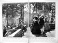 Antique Old Print Damaged Bel Air Scene French Revolution Film Fountain 1922