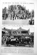 Antique Old Print Rand Revolt 6000 Prisoners Capture Fordsburg People 1922