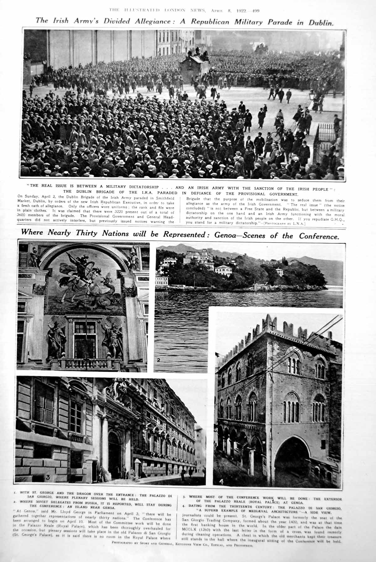 Old Irish Army Divisions Genoa Varsity Golf Match School Sports 1922 20th