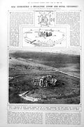 Antique Old Print Was Stonehenge A Megalithic Epsom And Royal Exchange 1922
