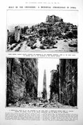 Antique Old Print Mediaeval StronghSyria Built Crusaders Fashion Spring 1922