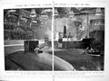 Antique Old Print Damaged Scene From Naval Pageant Olympia Ships Firing 1922