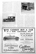Old Vintage Print Rolls-Royce Car Enclosed Body Great Western Motors 1922 20th
