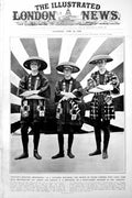 Original Old Vintage Print Prince Wales Fancy Dress Renown Mr Lloyd George 1922