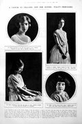 Antique Old Print Italy'S Princesses Mme G Suggia Cellist Mlle Y emps 1922 20th