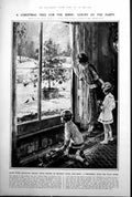 Old Print Christmas Tree Birds Nuts Suet Robin Hood D Fairbanks E Bennett 1922