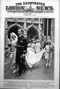 Antique Old Print Wedding Lord Louis Mountbatten War Memorial Winchester 1922