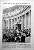 Old King Opens New County Hall Romneys Mrs Vandergucht Silver Globe1922 20th