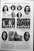 Antique Print Lords Players D Grenfell A Waller Aberystwith University 1922