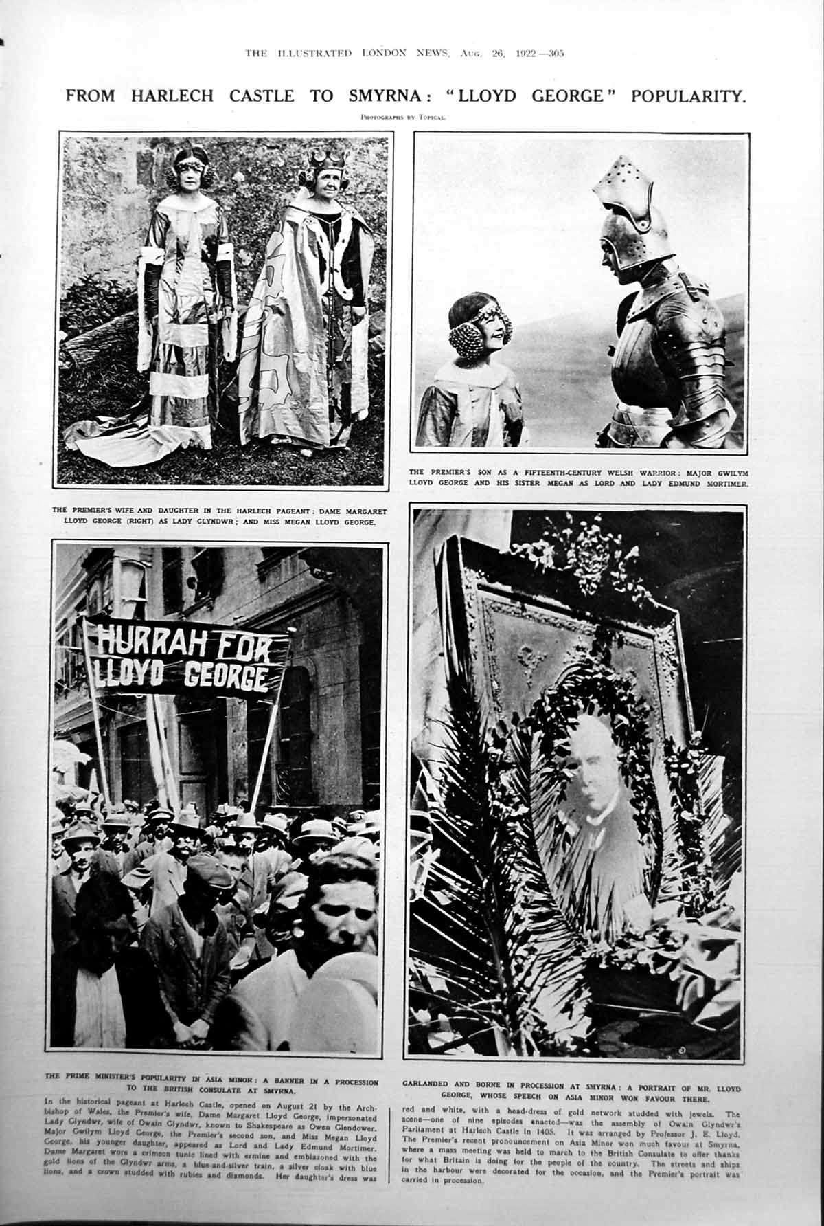 Old Lloyd George Wife Daughter Smyrna Lords Robert Cecil Hugh Cecil1922 20th