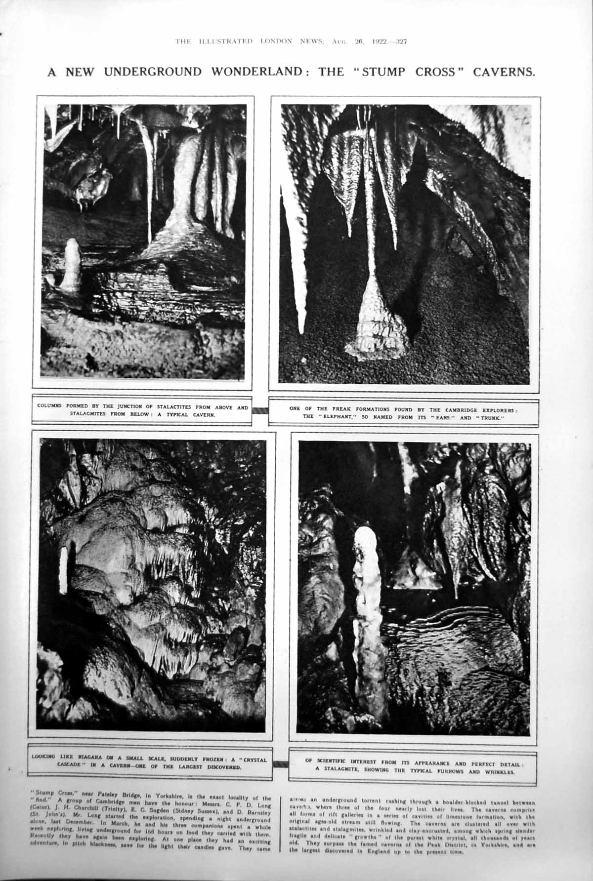 Old Stump Cross Caverns Stalagmites Chic Cosy Fur Trimmed Models 1922 20th