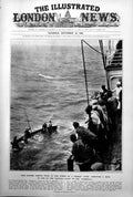 Old Print Rescue Capsized Boat Hammonia Gen Mulcahy Irish Parliament 1922 20th