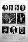 Old Print Rev Gilkes Queen Aberdeen University Rothesay War Memorial 1922 20th
