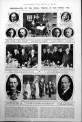 Antique Old Print Austen Chamberlain Edward Rhodes Roumanian Coronation 1922