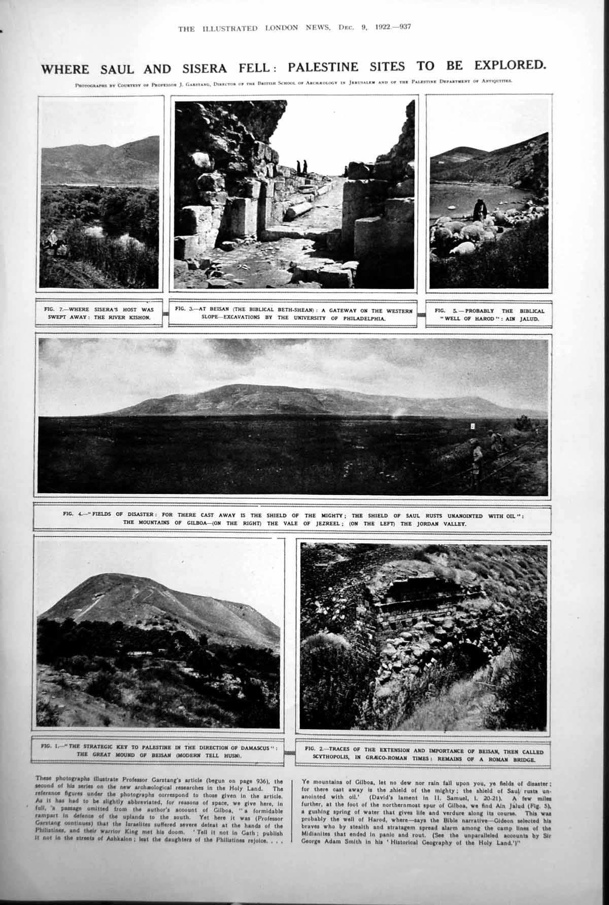 Print Palestine Sites River Kishon Jordan Valley Palestine Battlefields 1922