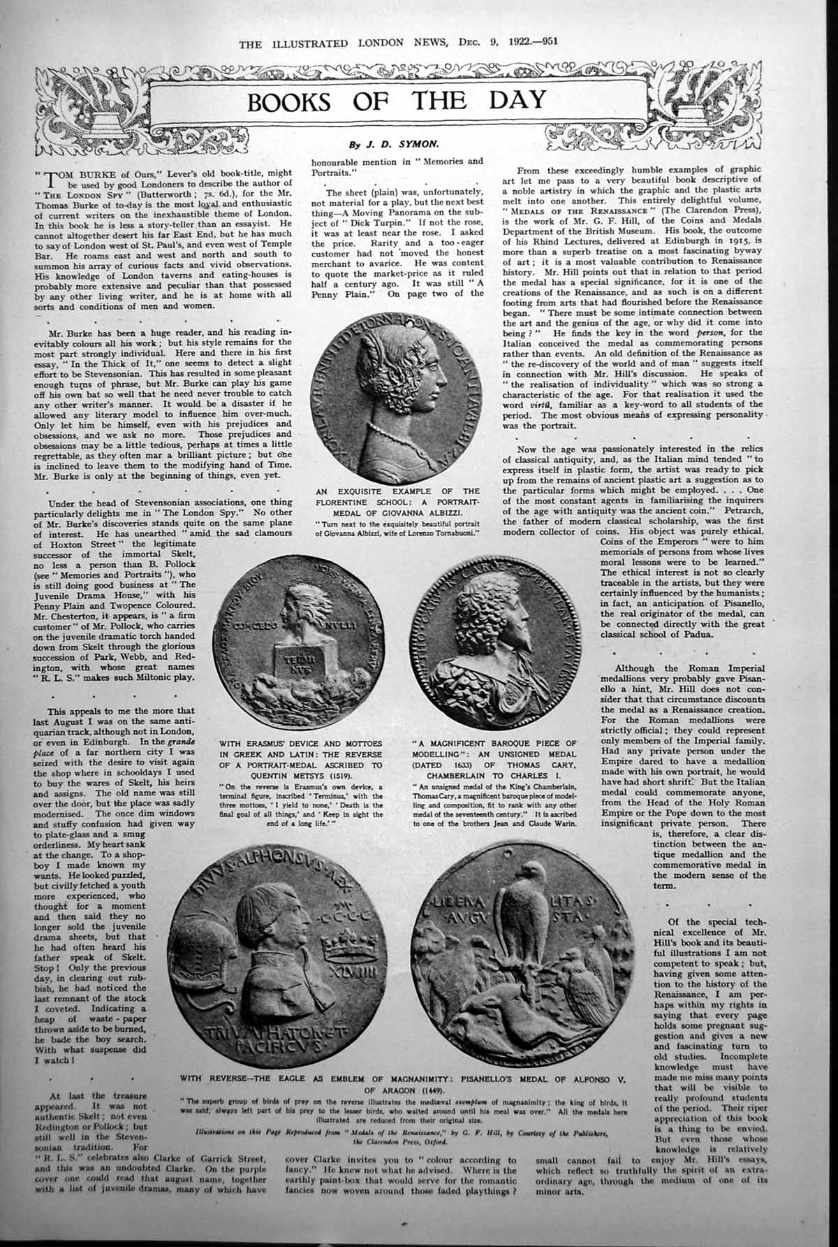 Old Medals Quentin Metsys Alfonso V Aragon Christmas Gifts Swan Pen1922 20th