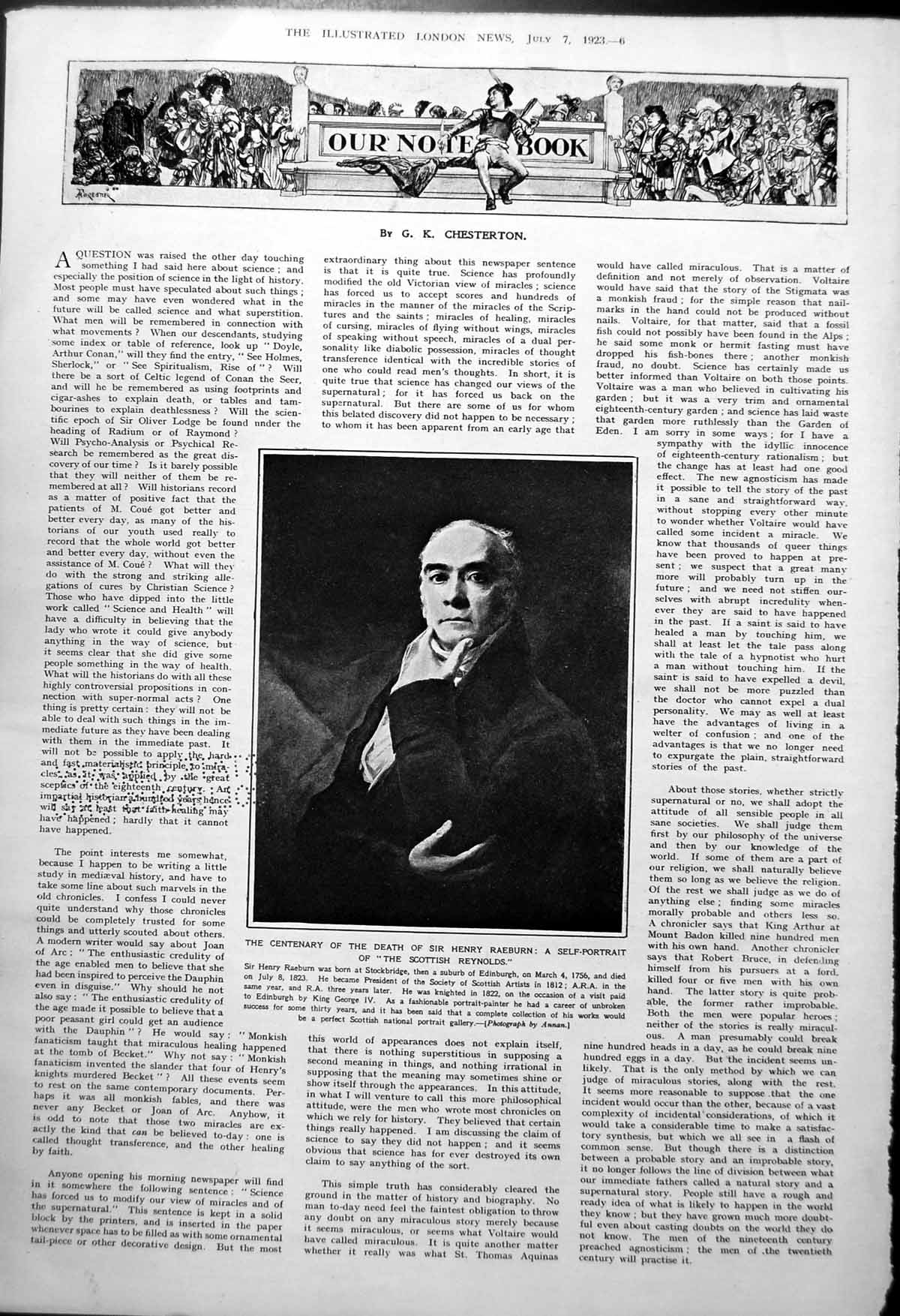 Antique Print Louise Mountbatten Crown Prince Sweden Damaged Raeburn 1923 0 20th