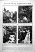 Old Valley Loue Chateau Waterfalls People In Public Eye Bosanquet 1923 0 20th