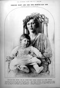 Antique Print Princess Mary Nine Month Son Chinese Ceramic Sculptures 1923