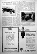 Antique Old Print All-Weather Deluxe Overland Touring Car Wedding Party 1923