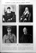 Old Print Rene De L'Hopital Portraits Maude Royden Christmas Shops 1923 20th