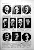 Antique Old Print Varsity Rugger Tutankhamen Prince Wales Sandown Park 1923