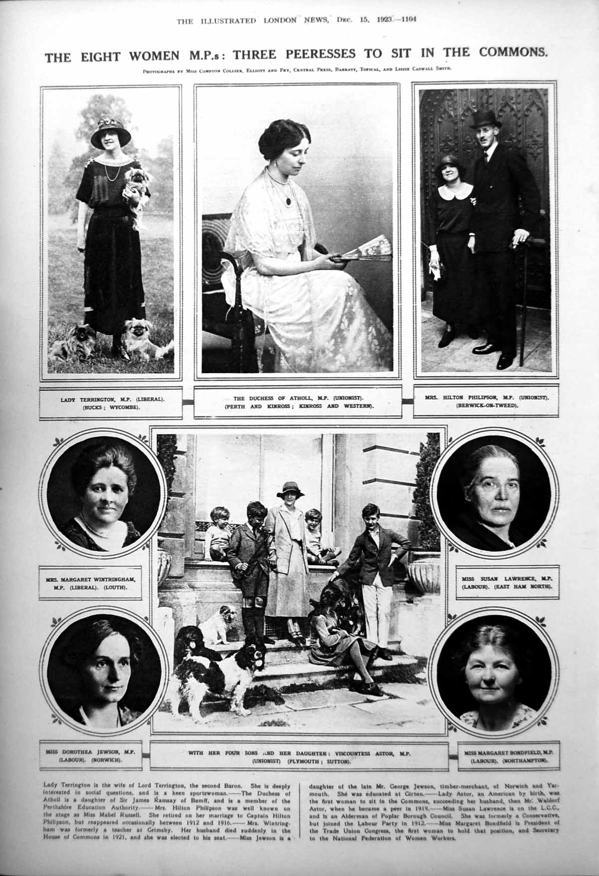 Antique Old Print Liberal Manchester M.P.S Eton War Memorial Tapestries 1923