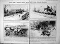 Antique Old Print Damaged Lionel Edwards Drawings Sport Melbourne Riots 1923