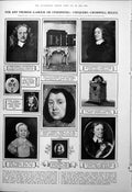 Old Print Cromwell Relics Chequers Canadian Fossil Dinosaurs Helmet 1923 20th