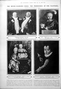 Antique Print Portraits Children Through Ages Playthings Rattle Bells 1923