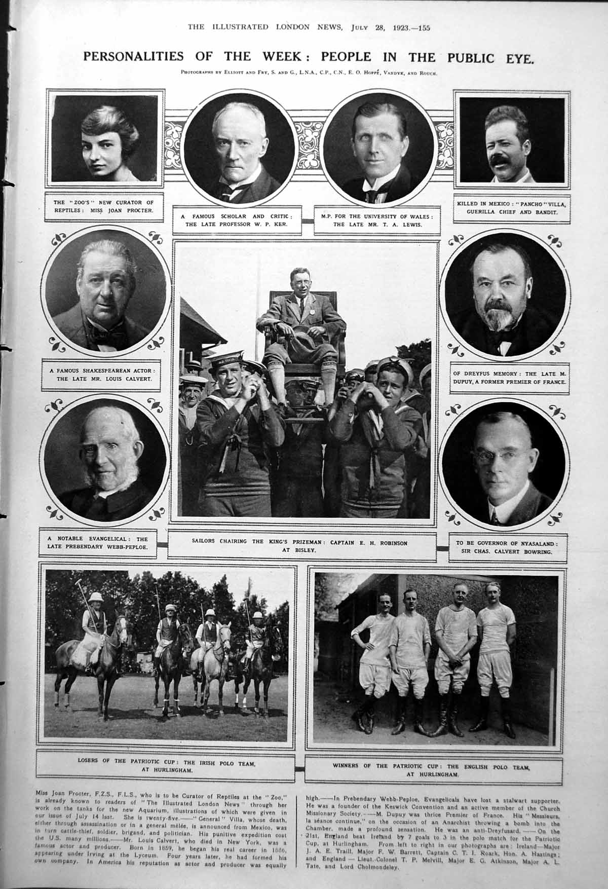 Antique Old Print People M Dupey France Kenya Colony Capital Country 1923 20th