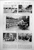 Antique Old Print Russia Tired Workers ?Rested? By State Fish Out Water 1923