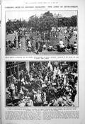 Old Print Holiday Activities Children London Paddling Park Fashions 1923 20th