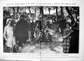 Antique Print Open Air Paris Salon Exhibiting Paintings Clothes Line 1923 20th