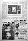 Antique Old Print German Postage Stamps New Overed Issues Falling Mark 1923