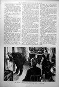 Antique Old Print Man Listening Door Steven Spurrier Madelaine Marshall 1923
