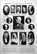 Old Print People Ap Lucas Cricketer Statue Tokio Messages Refugees 1923 20th