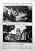 Old Fountains Abbey From Air Ground Dominion Leaders Portraits 1923 20th